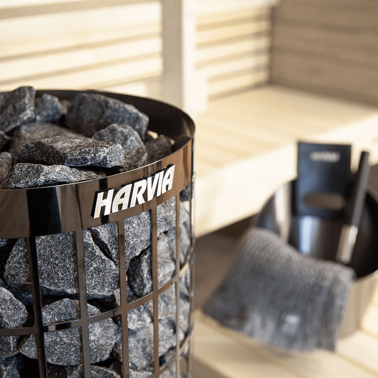Harvia Cilindro Black PC70 Saunakachel | EMPORTE Wellness